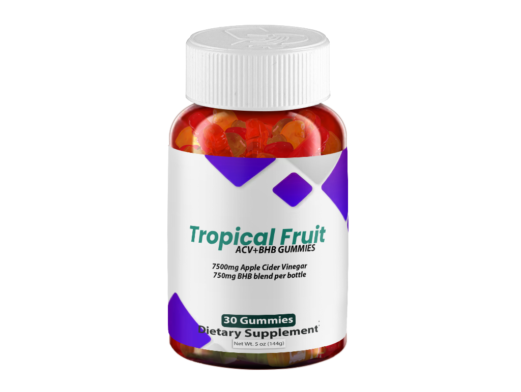 Tropical Fruit ACV+BHB Gummies – 1 Bottle